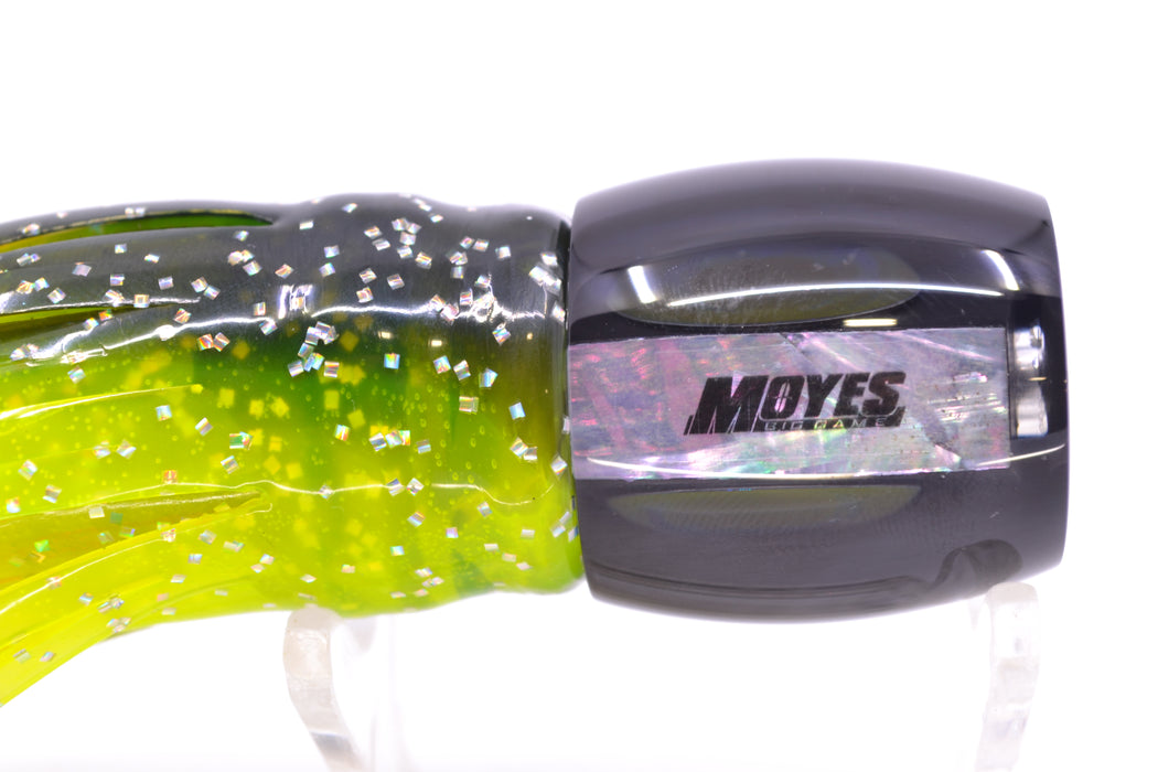 Moyes Lures Black Pearl Black Back Taxi Eyes Small Secret 9" 3oz Skirted Magic Johnson