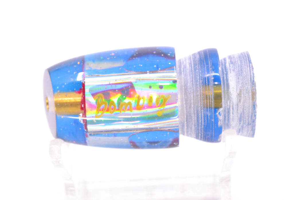 Bomboy Lures White Abalone Blue Back Ahi Bomb 9" 2.5oz