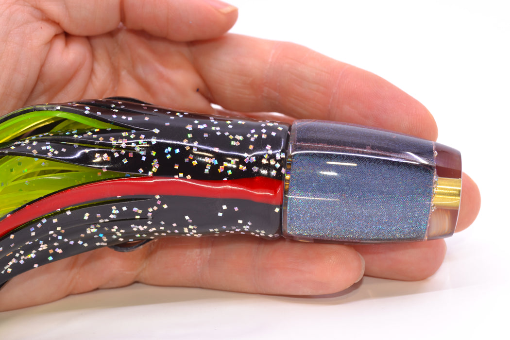 Koya Lures Black Rainbow JP 511 9" 4oz Skirted Black-Rainbow GZE