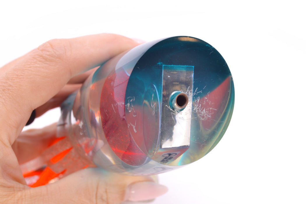 Crane Lures Silver Chrome Teal Back Classic Short Nosed Slant 14" 11oz Skirted New Pre-Owned GZE