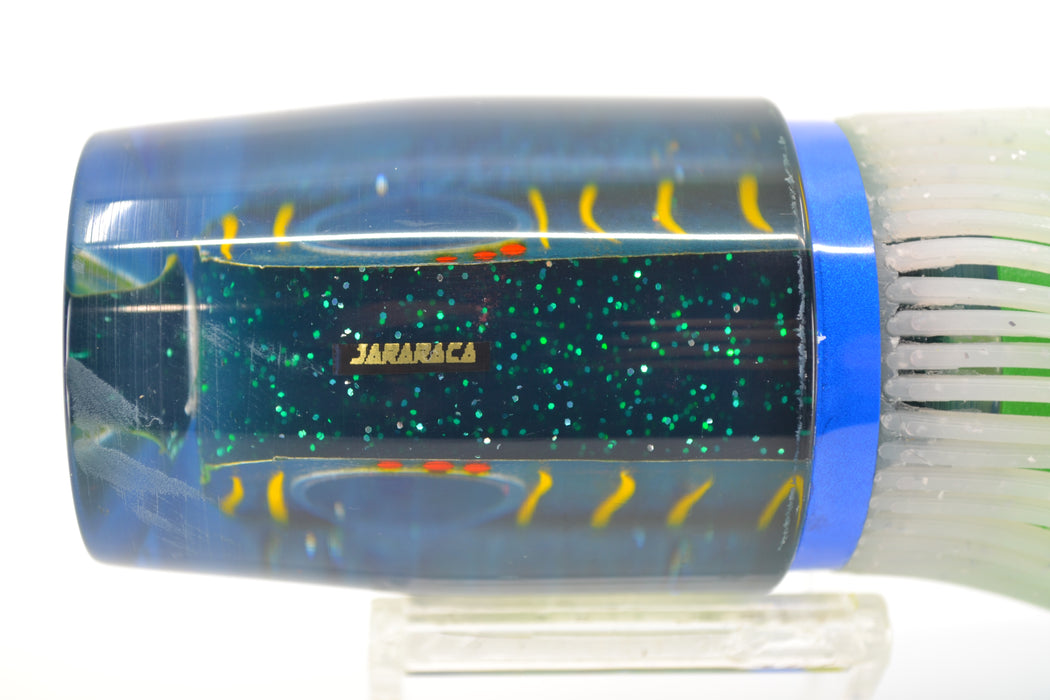 Amaral Lures Green Rainbow-Iridescent Pearl Blue Back Super Jararaca 15" 6.7oz