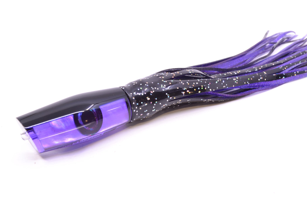 Moyes Lures Purple MOP Black Back Small Dark-N-Stormy 9" 4.5oz Skirted Black/Purple