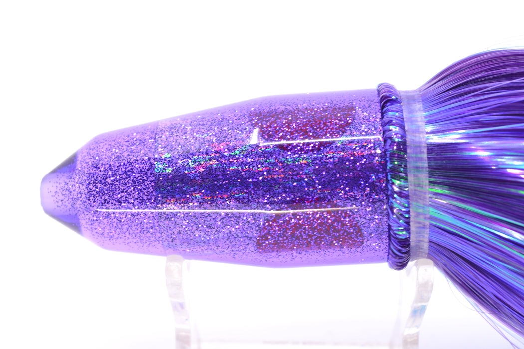 TANTRUM Lures Purple Rainbow Purple Back Medium Bullet 9" 7oz Strobez Purple-Blue/Pink GZE