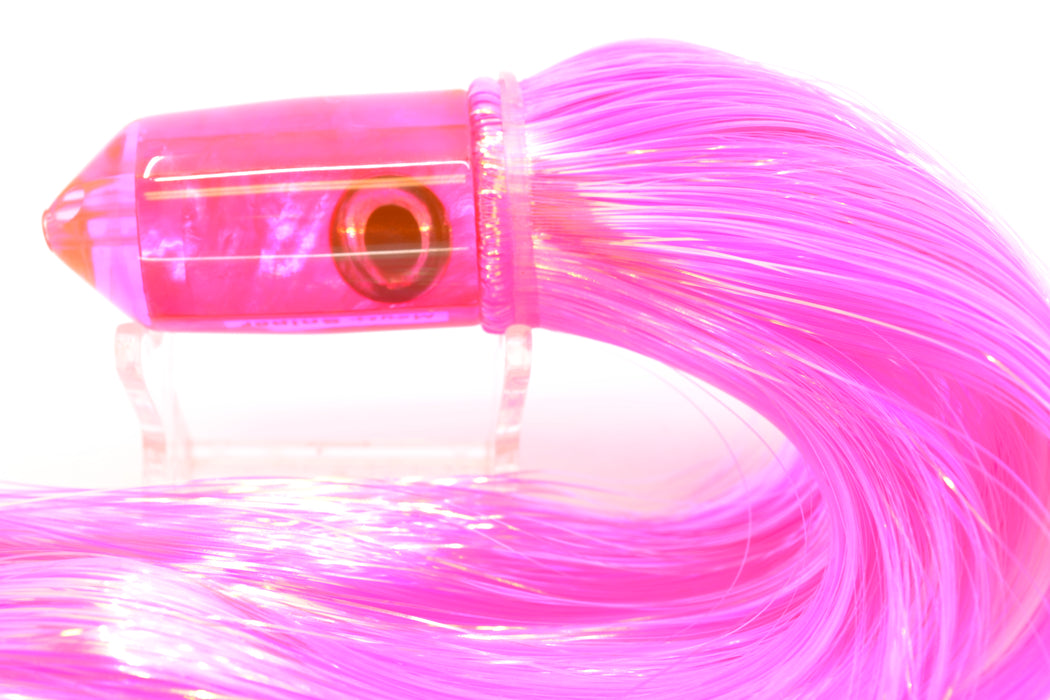 Moyes Lures Pink MOP 2-Hole Small Sniper Jet 9" 5.7oz Strobez Pink/White