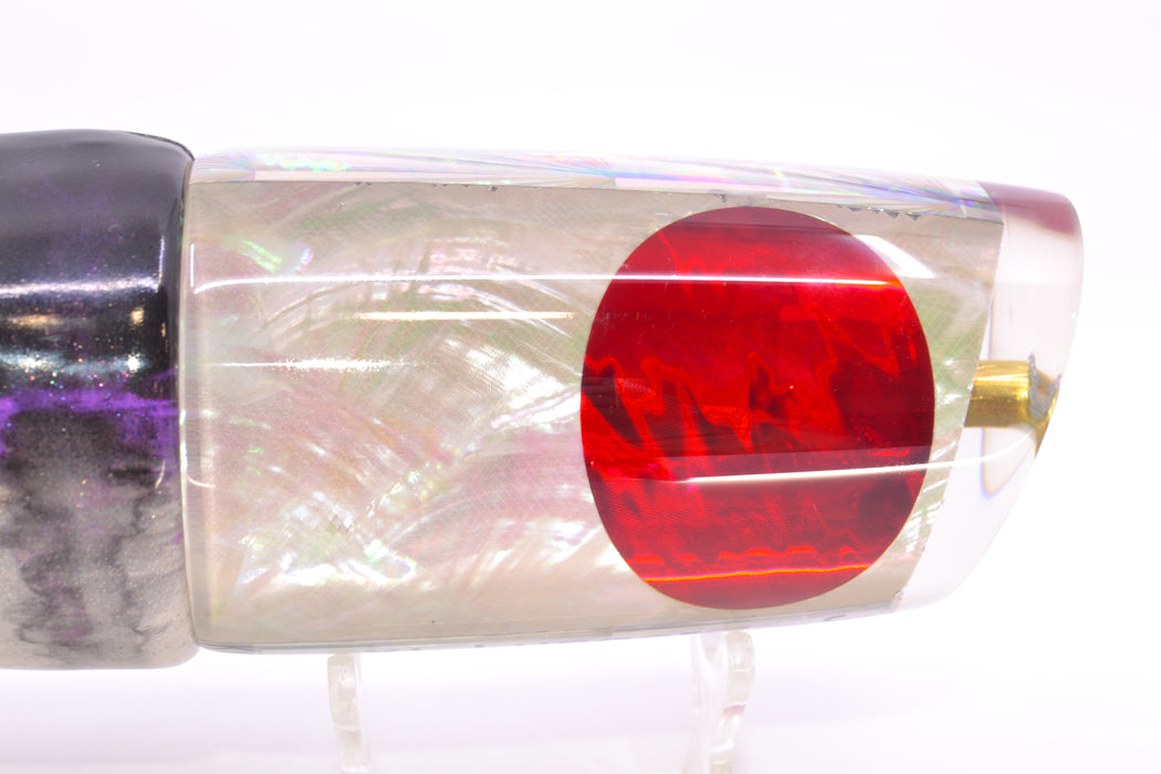 Koya Lures White Angel Wing MOP Red Eyes JP XL Lunger 16" 15oz FT Vinyl Purple Drip GZE