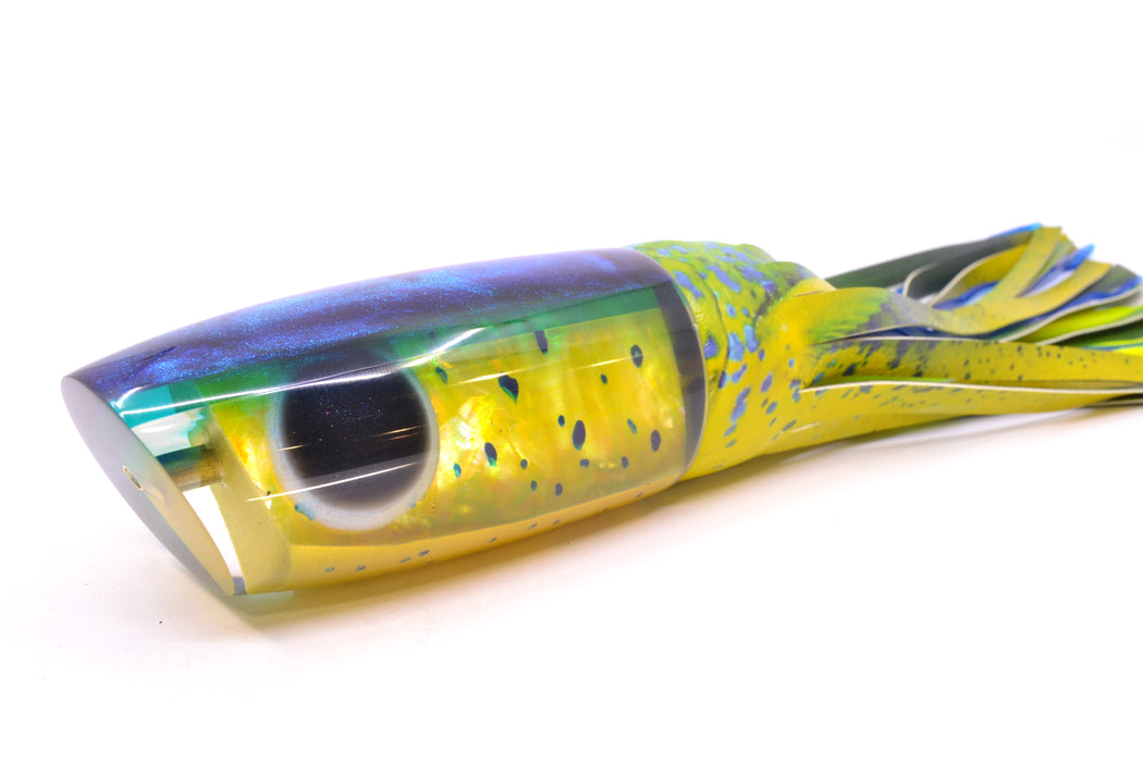 Ali'i Kai Lures Mahi MOP Blue-Green Chameleon Back XL Plunger 16" 15.5oz ALV Vinyl Mahi GZE