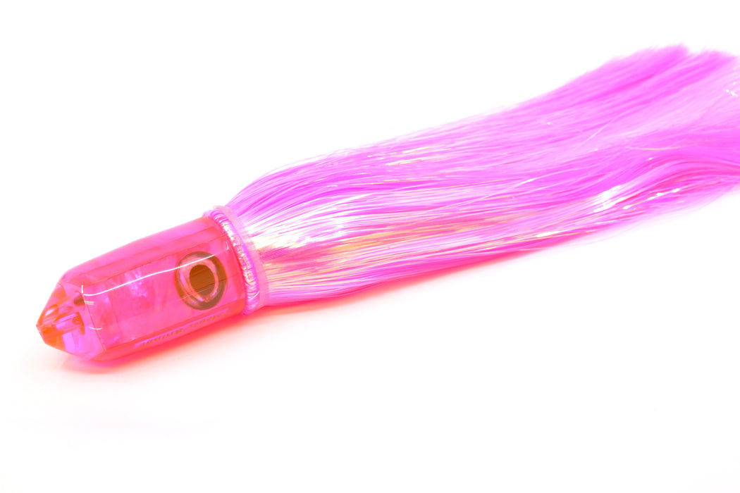 Moyes Lures Pink MOP 2-Hole Small Sniper Jet 9" 5.7oz Strobez Pink/White