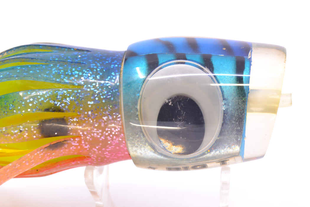 Big T Lures Blue Mackerel Short Nose Slant 12" 6oz Skirted New Pre-Owned GZE