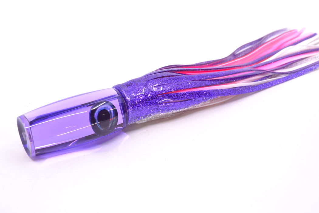 Moyes Lures Purple Mirrored Taxi Eyes Small Shotgun 9" 4oz Skirted Purple-Silver GZE