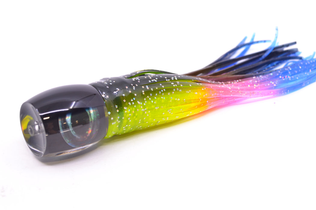 Moyes Lures Black Pearl Black Back Taxi Eyes Small Secret 9" 3oz Skirted Magic Johnson