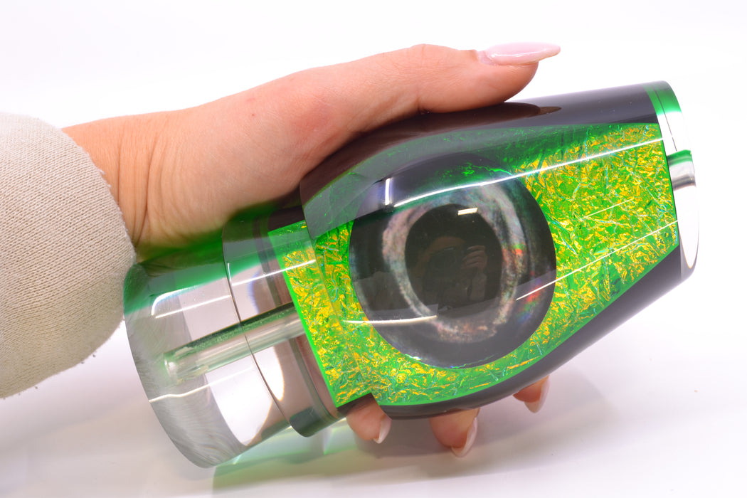 Moyes Lures Green Dichro Green Back Taxi Eyes Sumo Teaser 22oz GZE