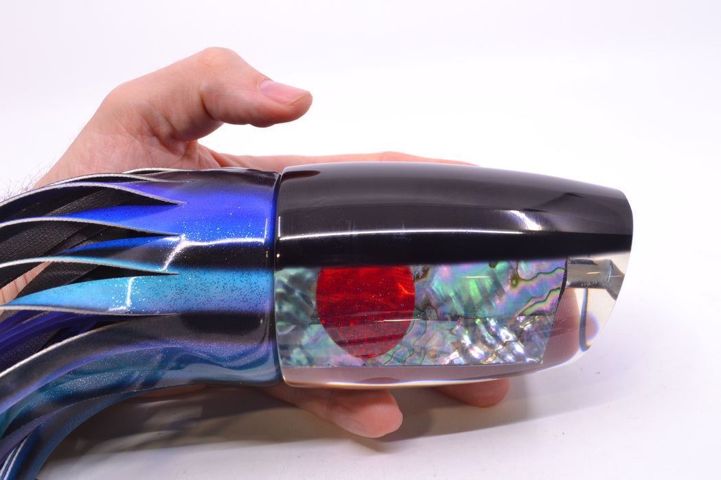 Marlin Magic Blue-Purple Abalone Black Back XXL Ruckus Teaser 18" 20oz FT Vinyl Skipjack GZE