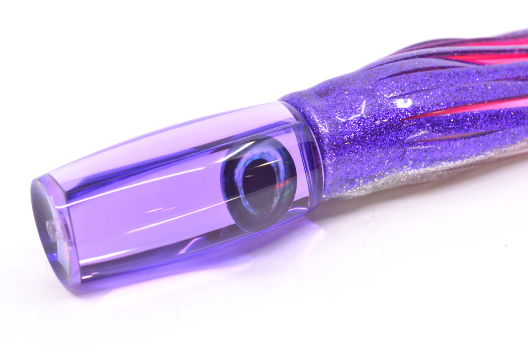 Moyes Lures Purple Mirrored Taxi Eyes Small Shotgun 9" 4oz Skirted Purple-Silver GZE