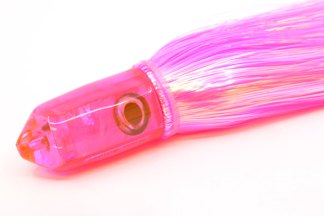 Moyes Lures Pink MOP 2-Hole Small Sniper Jet 9" 5.7oz Strobez Pink/White