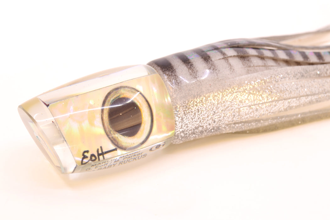 Marlin Magic White Awabi Taxi Eyes Baby Ruckus 10" 6.5oz Skirted White Aurora-Silver