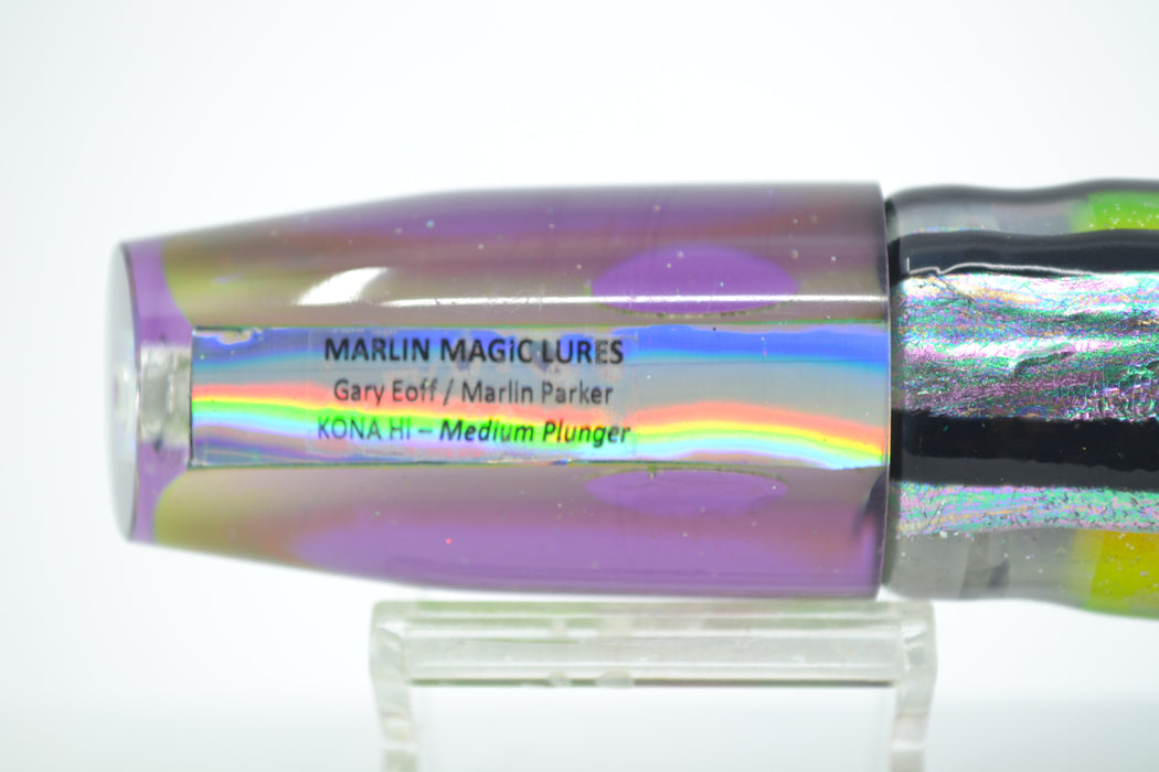 Marlin Magic Lime Green MOP Purple Back Red Eyes Medium Plunger 10" 7.7oz Skirted