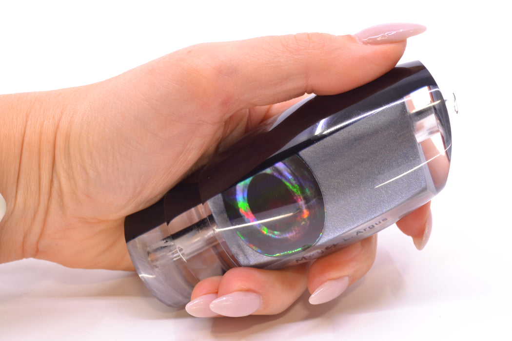 Moyes Lures Silver Pearl Black Back Taxi Eyes Large Argus 14" 6.5oz