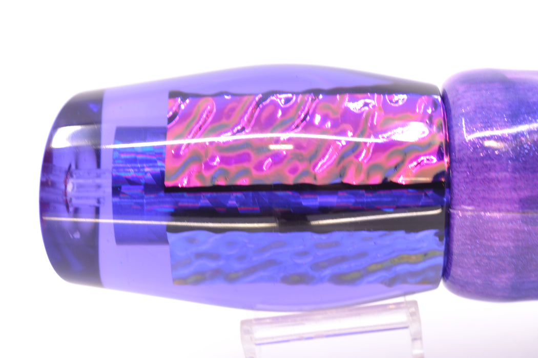 Aloha Lures Purple Rainbow Purple Dichro The Machine 16" 14oz FT Vinyl Purple Eclipse