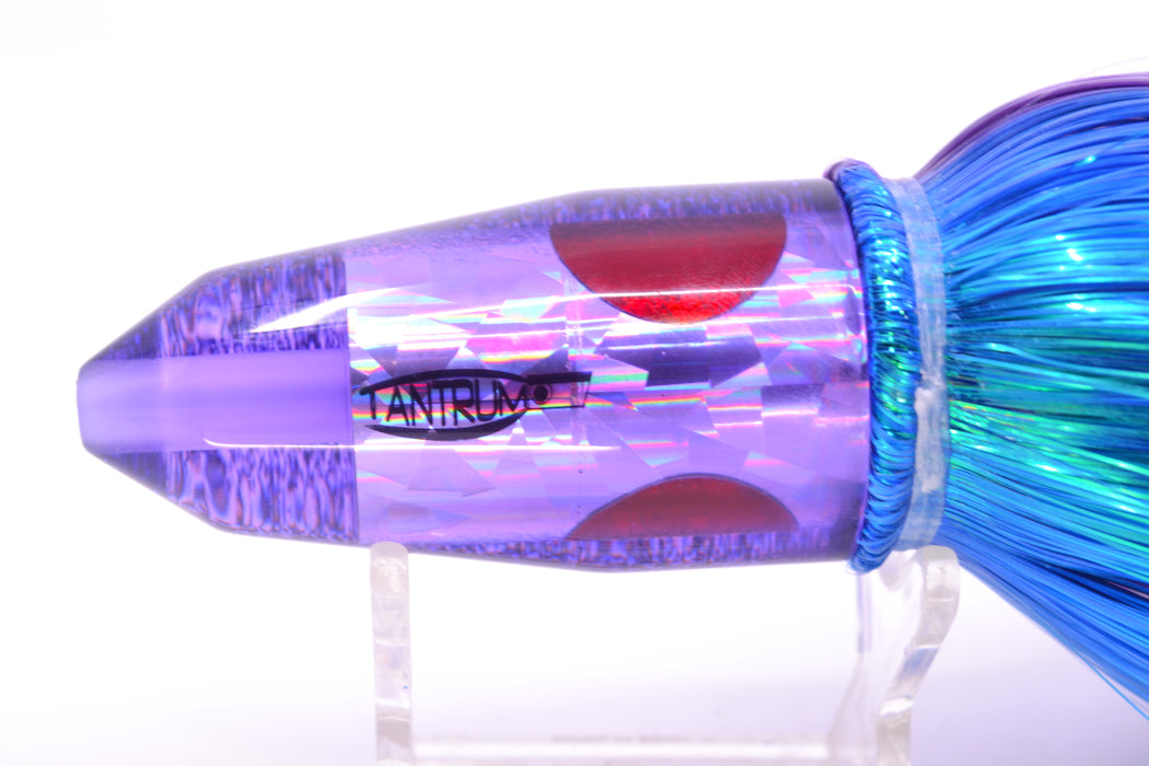 TANTRUM Lures Purple Rainbow Purple Back Medium Bullet 9" 7oz Strobez Purple-Blue/Pink GZE