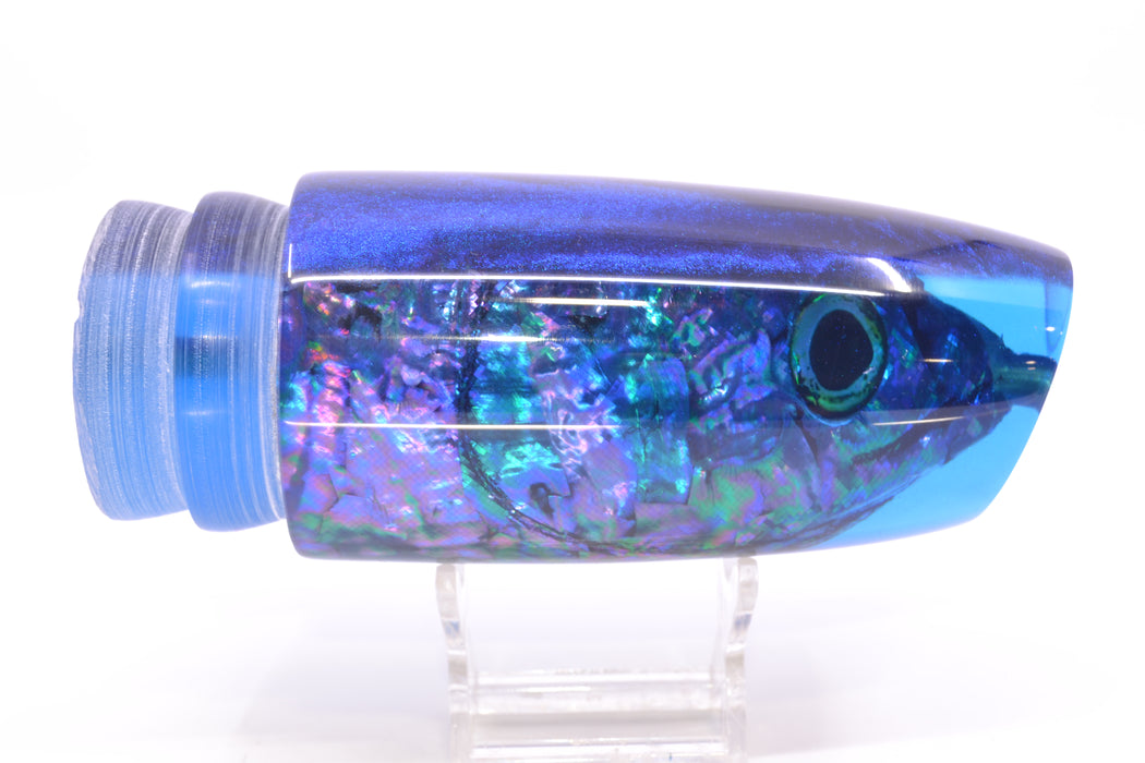 Ali'i Kai Lures Purple-Blue Shell Blue Back Fish Head XL Plunger 16" 14oz GZE
