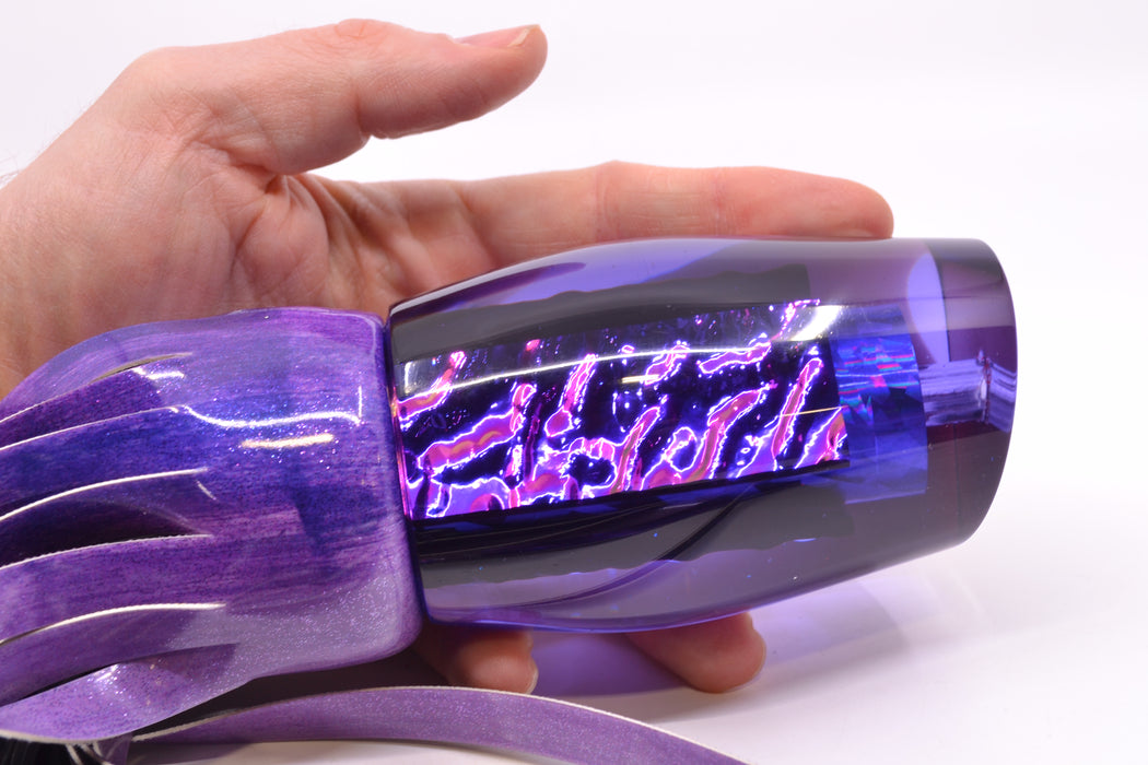 Aloha Lures Purple Rainbow Purple Dichro The Machine 16" 14oz FT Vinyl Purple Eclipse