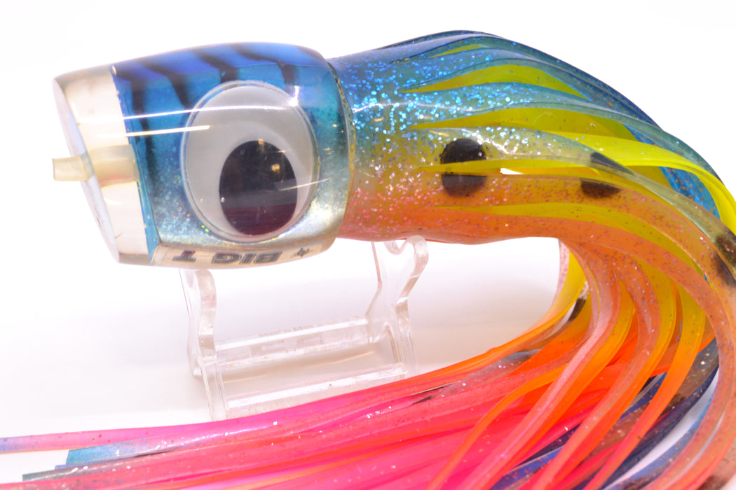 Big T Lures Blue Mackerel Short Nose Slant 12" 6oz Skirted New Pre-Owned GZE