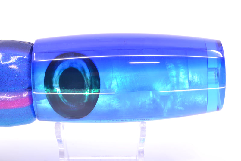Moyes Lures Ice Blue MOP Blue Back Taxi Eyes XL Shotgun 14" 11oz FT Vinyl Blue Dream GZE