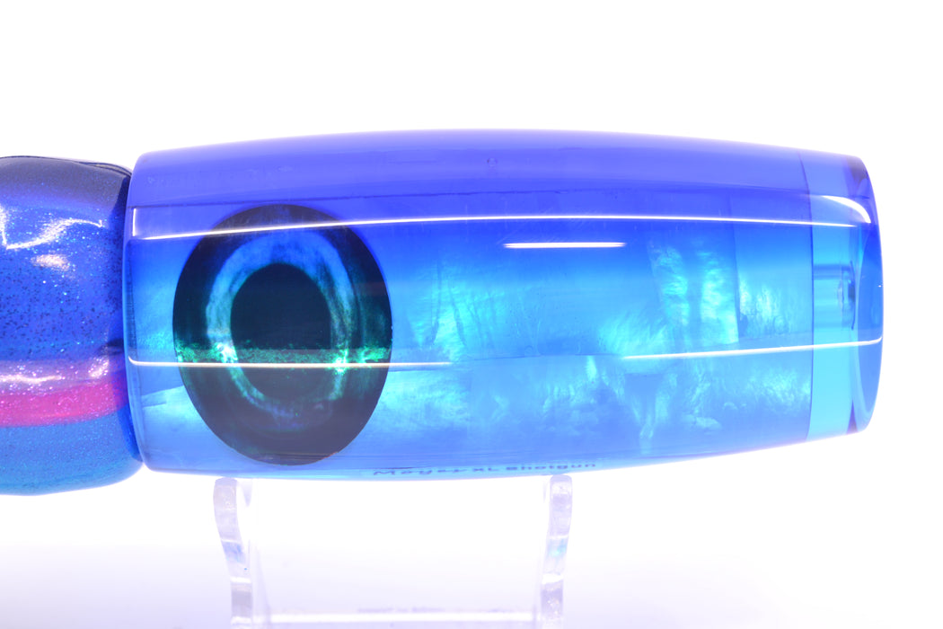 Moyes Lures Ice Blue MOP Blue Back Taxi Eyes XL Shotgun 14" 11oz FT Vinyl Blue Dream GZE