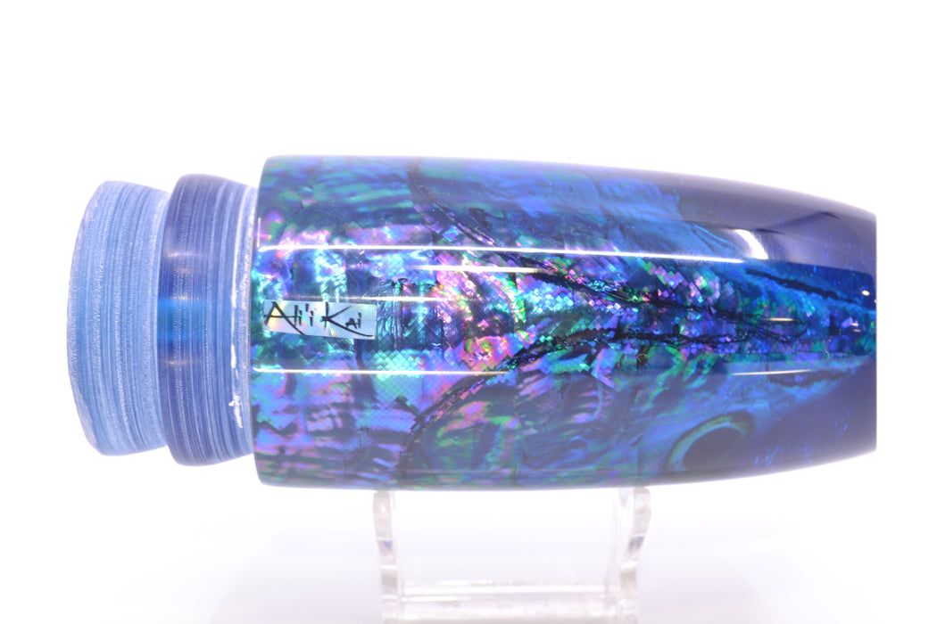 Ali'i Kai Lures Purple-Blue Shell Blue Back Fish Head XL Plunger 16" 14oz GZE