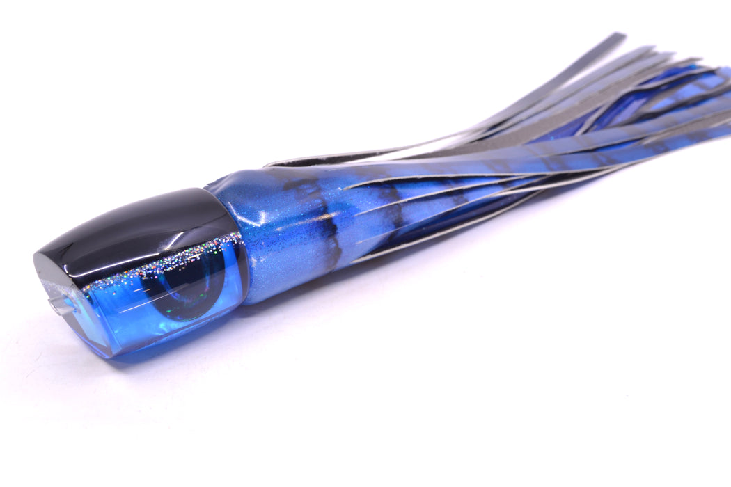 Moyes Lures Blue MOP Black-Silver Back Medium J-Boy 12" 5oz FT Vinyl Blue Tiger