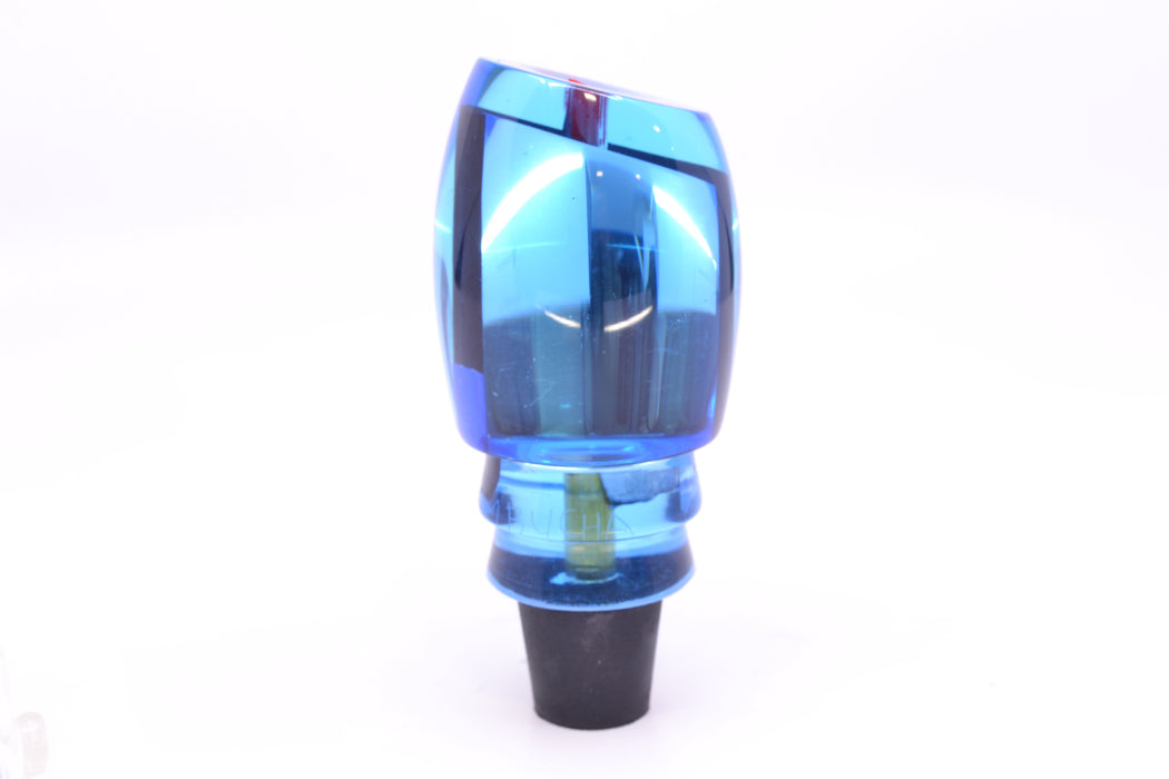 Aloha Lures Ice Blue Mirrored Black Rainbow Back Bamboocha 12" 6.7oz