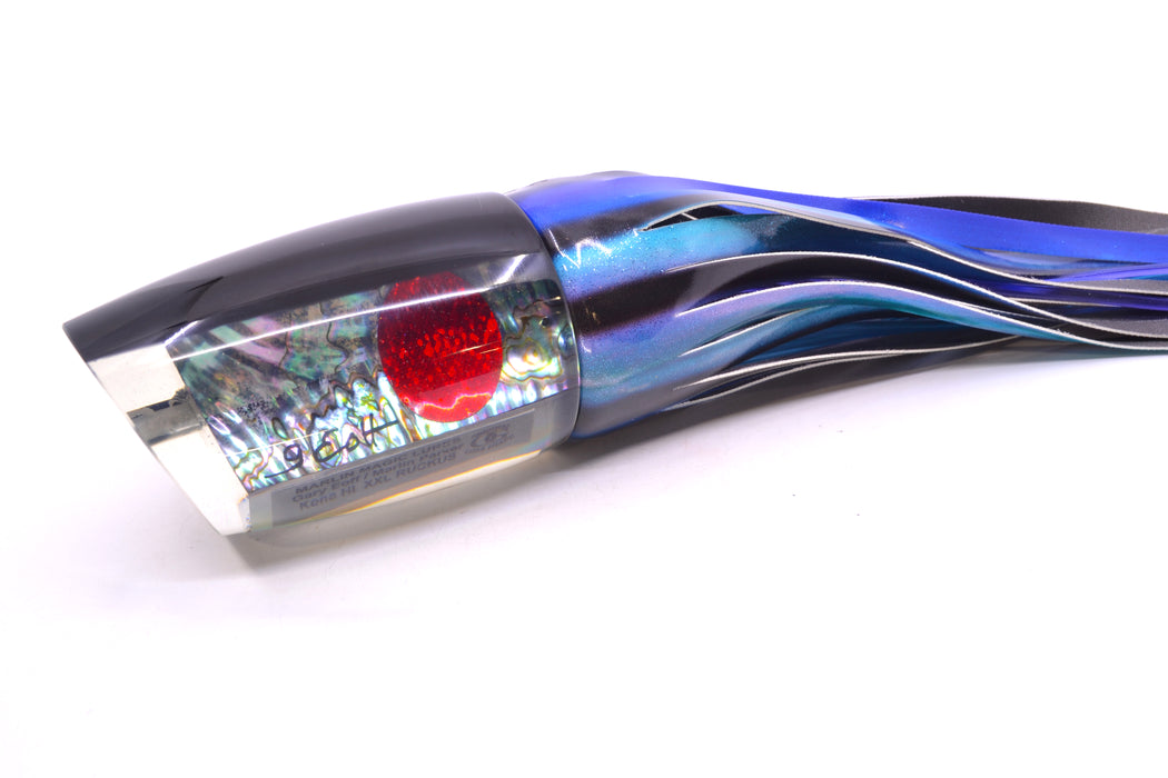 Marlin Magic Blue-Purple Abalone Black Back XXL Ruckus Teaser 18" 20oz FT Vinyl Skipjack GZE