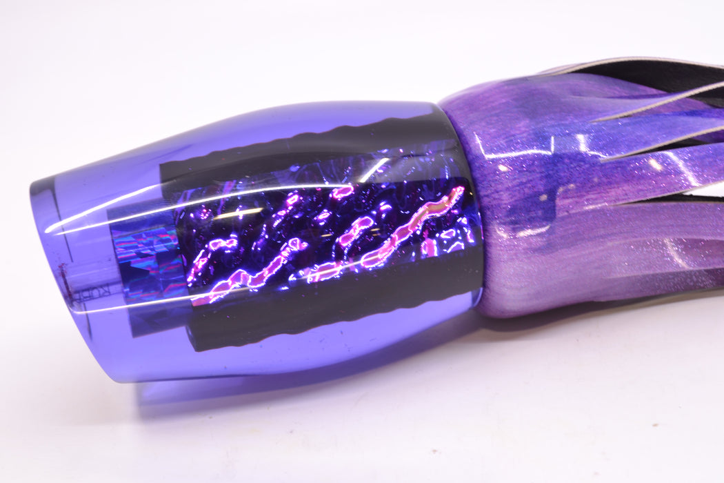 Aloha Lures Purple Rainbow Purple Dichro The Machine 16" 14oz FT Vinyl Purple Eclipse