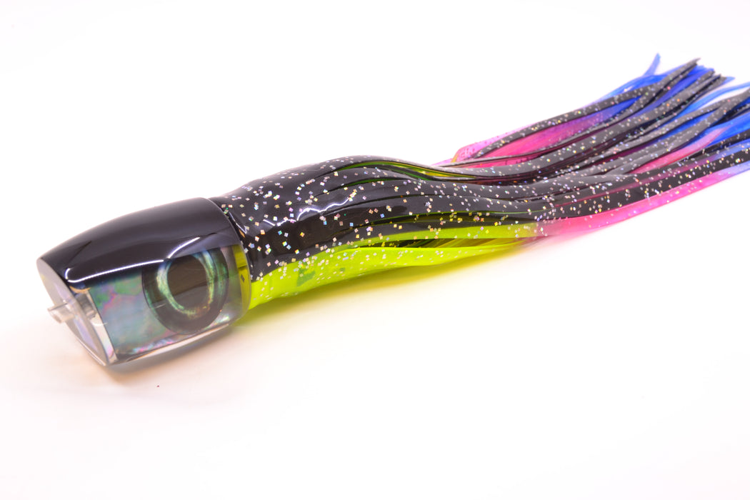 Moyes Lures Tahitian MOP Black Back Medium J-Boy 12" 7oz Skirted Magic Johnson