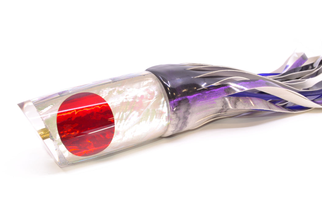 Koya Lures White Angel Wing MOP Red Eyes JP XL Lunger 16" 15oz FT Vinyl Purple Drip GZE