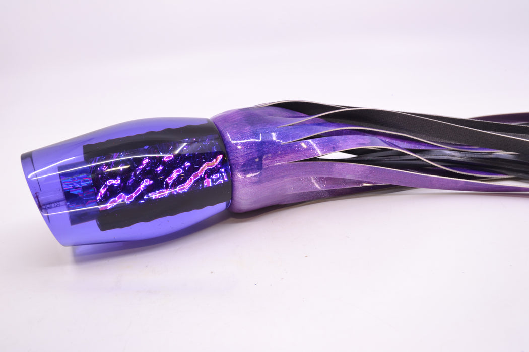 Aloha Lures Purple Rainbow Purple Dichro The Machine 16" 14oz FT Vinyl Purple Eclipse