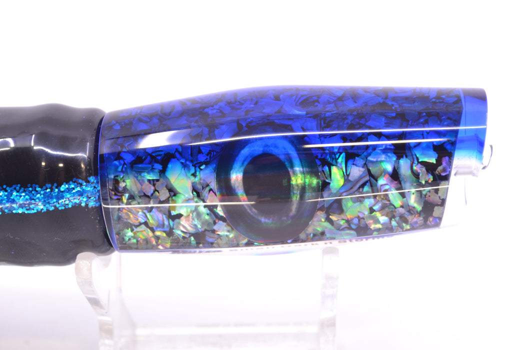 Moyes Lures S&P Blue Back Small Dark-N-Stormy 9" 4.5oz Skirted Yellowfin