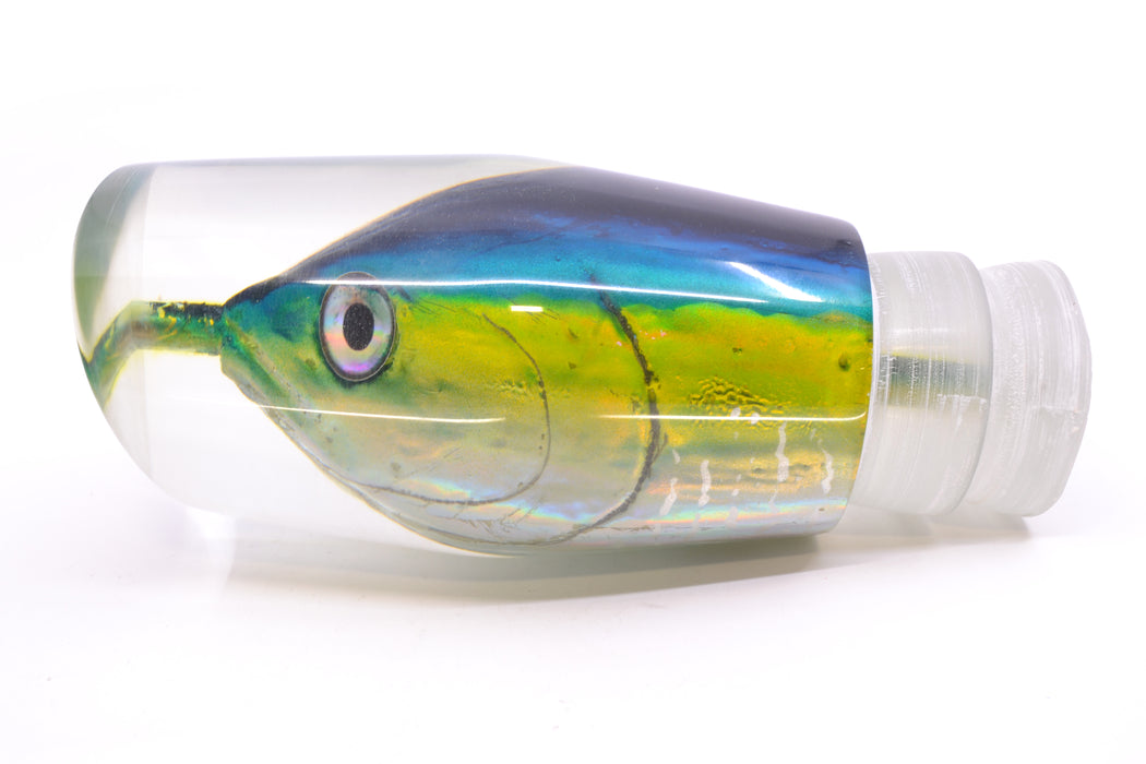 Ali'i Kai Lures Yellowfin Black-Blue-Yellow-Silver Fish Head #2 Torta Teaser 27.5oz
