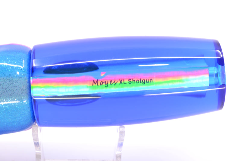 Moyes Lures Ice Blue MOP Blue Back Taxi Eyes XL Shotgun 14" 11oz FT Vinyl Blue Dream GZE
