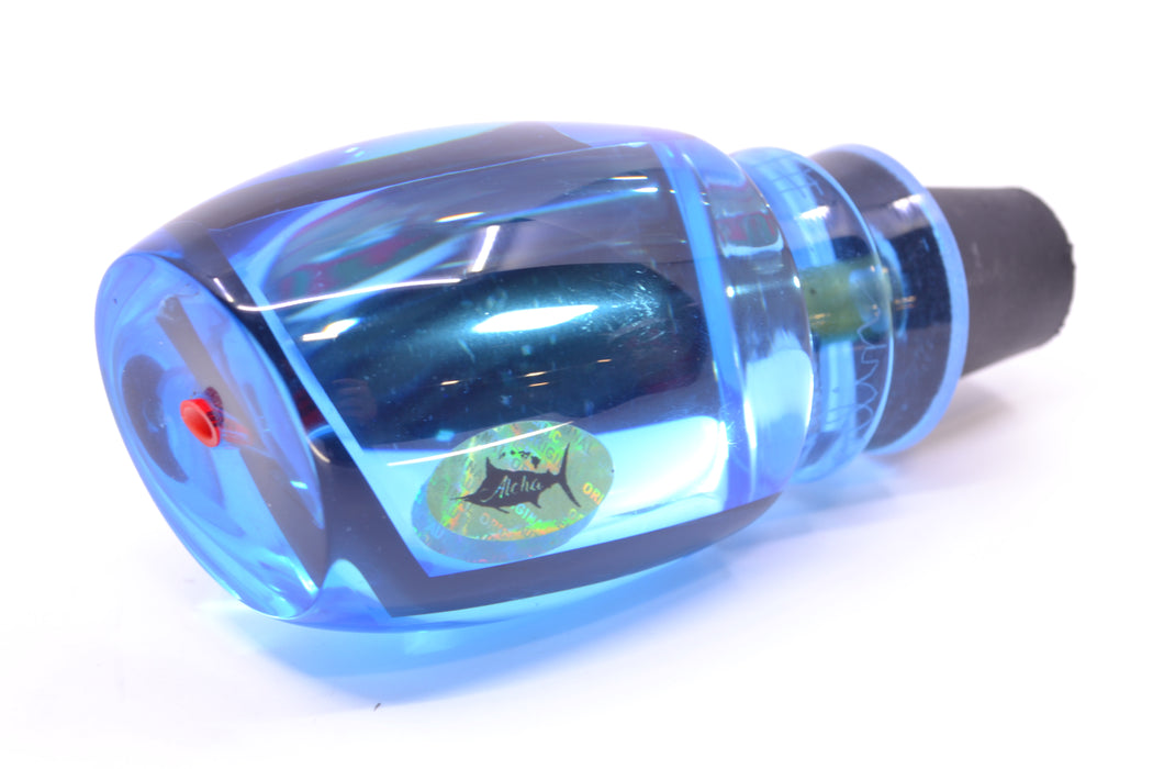 Aloha Lures Ice Blue Mirrored Black Rainbow Back Bamboocha 12" 6.7oz