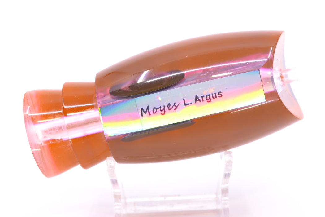Moyes Lures Rainbow MOP Black-Pink Back Taxi Eyes Large Argus 14" 6.5oz