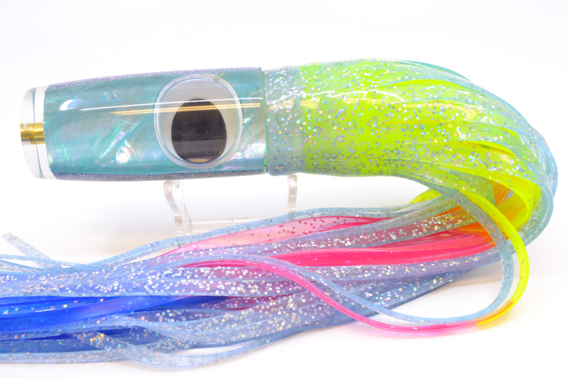 Koya Lures Ice Blue MOP Hard Head 12" 9oz Skirted Ice Blue/Rainbow