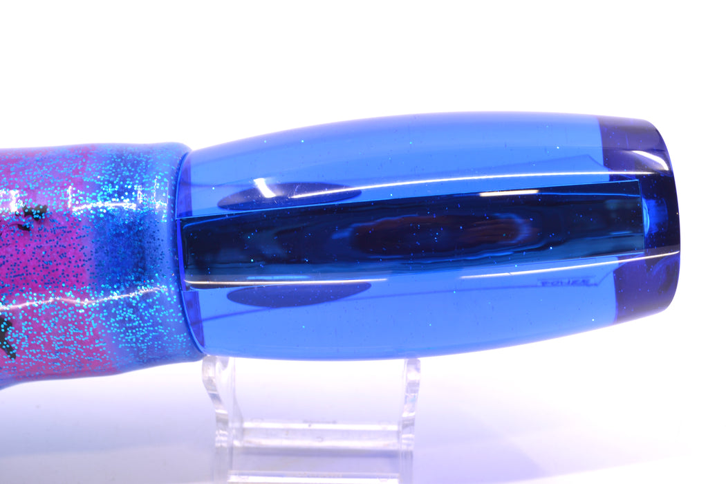 Bonze Lures Blue Mirrored Red Eyes Violator 14" 17oz Skirted Blue/Pink-Silver