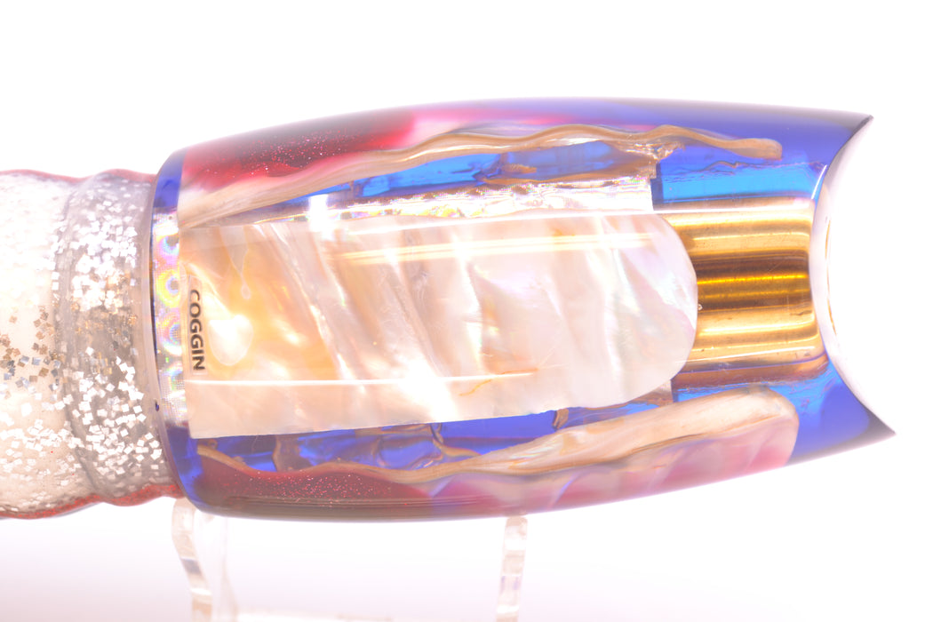 Coggin Lures Real Shell Blue-Red Back Tado Mauna Kea Scoop 14" 16oz Skirted