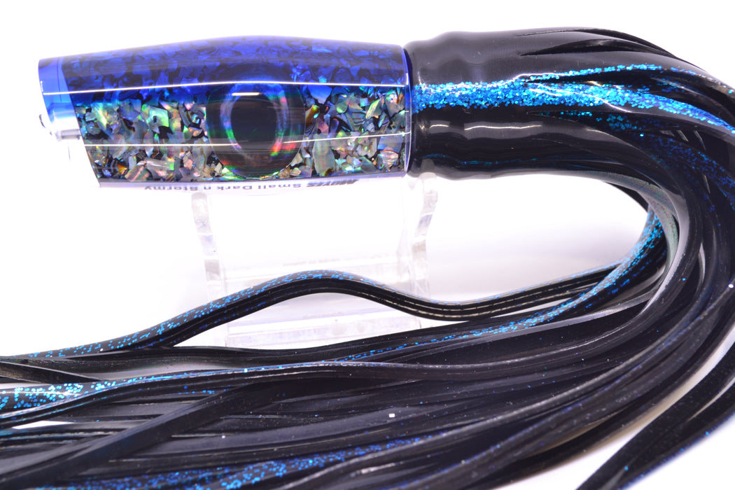 Moyes Lures S&P Blue Back Small Dark-N-Stormy 9" 4.5oz Skirted Yellowfin