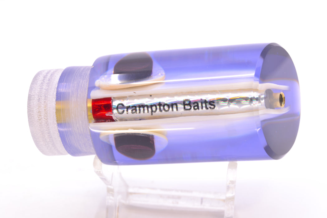 Crampton Baits Real White MOP Purple Back Black-Shell Eyes 1/4 Tonner 12" 4.5oz