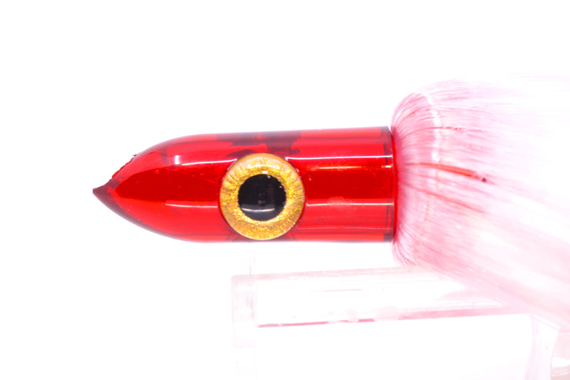 Iland Lures "Wahoo" White-Red Hair Red Head Jr. Dredge Ilander 6.5" 1oz DJR453-WAH