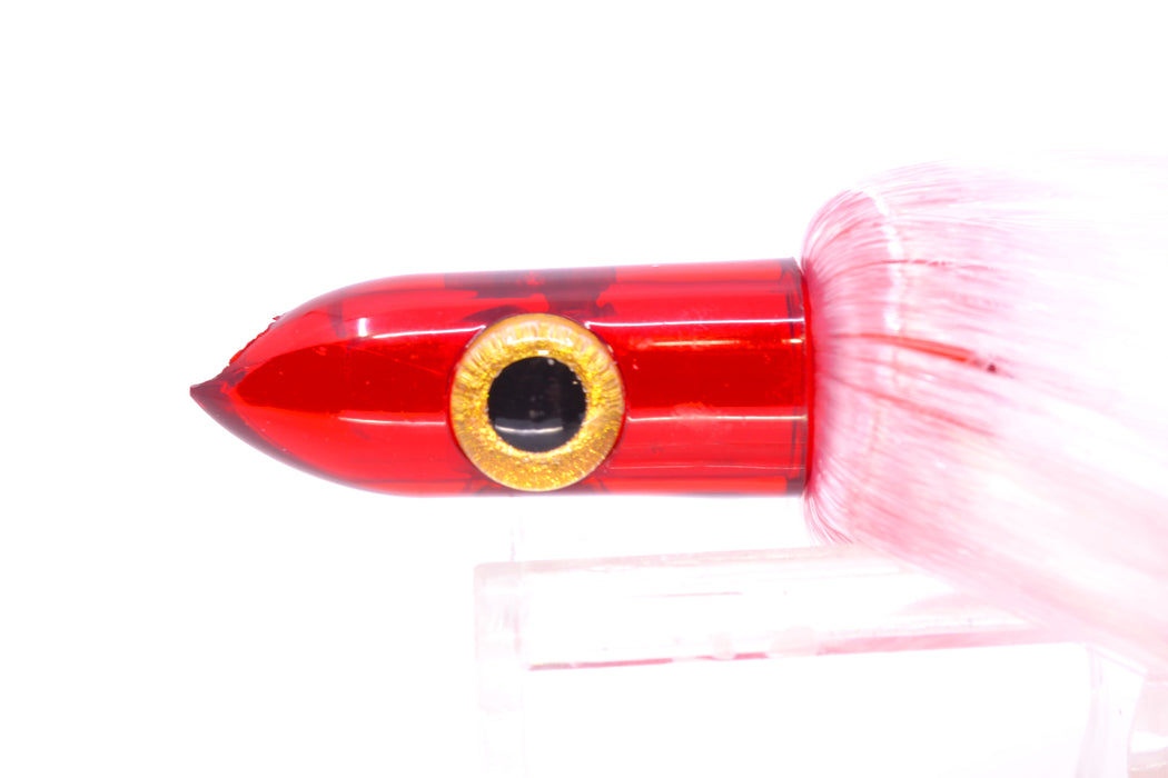 Iland Lures "Wahoo" White-Red Hair Red Head Jr. Dredge Ilander 6.5" 1oz DJR453-WAH