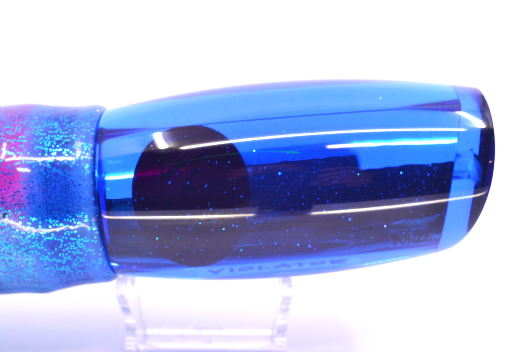 Bonze Lures Blue Mirrored Red Eyes Violator 14" 17oz Skirted Blue/Pink-Silver