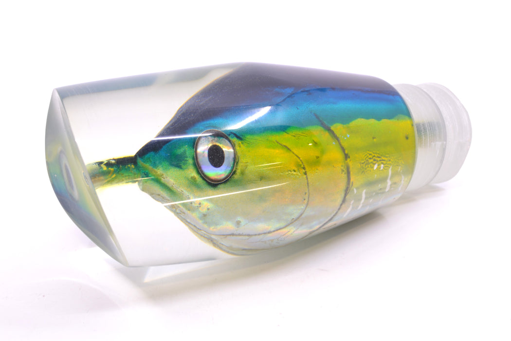 Ali'i Kai Lures Yellowfin Black-Blue-Yellow-Silver Fish Head #2 Torta Teaser 27.5oz